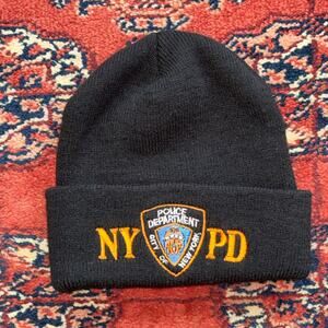 NYPD Black Knit Watch Cap‎ in MINT CONDITION